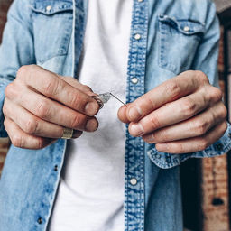 Цена за 100 шт. Нитевдеватель металлический, 4.3×1.5 см, цена за 1 штуку