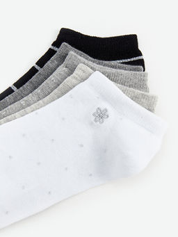 Desenli Kad?n Patik ?orap 5li