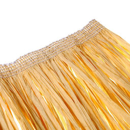 Гавайская юбка, 40 см, бежевая