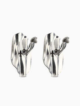 Серьги клипсы для ушей QF «Тренд. Круг», цвет серебро