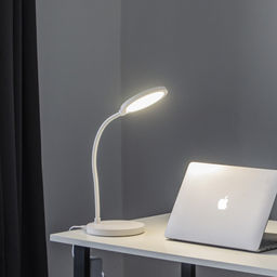 TLD-553 White/LED/400Lm/4500K/Dimmer/USB Светильник настольный, 6W. Встроенный аккумулятор 1200mAh. Сенсорный выключатель. Белый. ТМ Uniel