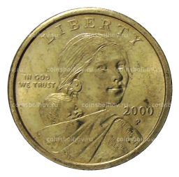 1 доллар 2000 года P США Сакагавея  Парящий Орел