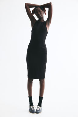 Cotton bodycon dress - H&m фото 4