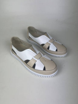 Слипоны EDART 116.8000 w. белый-бежевый R