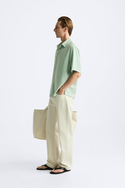 DOKULU VISKOZ KARISIMLI GOMLEK - Zara фото 14