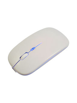 Мышь MB-2.4 беспроводная, оптическая, подсветка, 800-1600 dpi, USB, Bluetooth, белая