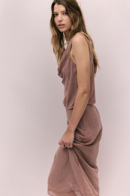 Falda de gasa con strass - H&m фото 4