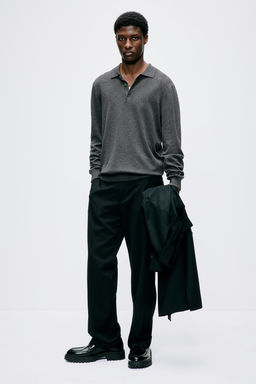 Polo de punto fino Slim Fit
