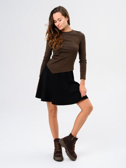 Ботинки 319.22511br.Коричневый замша/мех