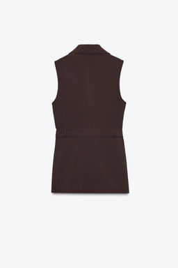 LONG WAISTCOAT WITH SIDE STRIPE