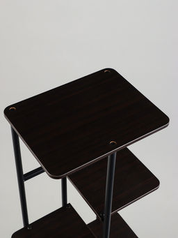 Подставка для цветов Greengo, 8 полок, 36×23×136 см, напольная, каркас металл, полки МДФ, чёрная