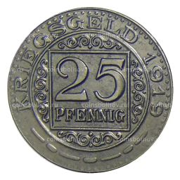 25 пфеннигов 1919 года Германия  Нотгельд Оберхаузен