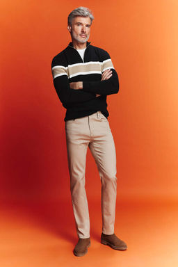 Длинные атласные брюки прямого кроя стандартного кроя