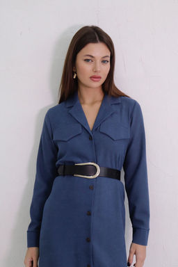 Платье-рубашка с английским воротником - Martichelli фото 253