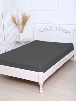 Простыня из полисатина гладкокрашенного - Серый 180х215