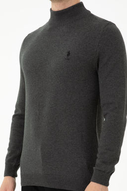 U. S. Polo Assn Мужской базовый свитер антрацитового меланжа - U.s. polo assn фото 20