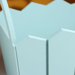 Кашпо деревянное 251617 см Мария, ручки боковые, МДФ, Серо-голубой - Дарим красиво фото 5