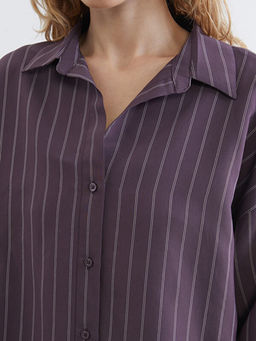 ?izgili Oversize Kad?n G?mlek