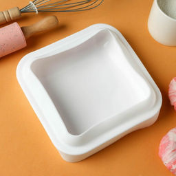 Форма для муссовых десертов и выпечки KONFINETTA Квадро, силикон, 18,5?5 см, цвет белый  фото 3