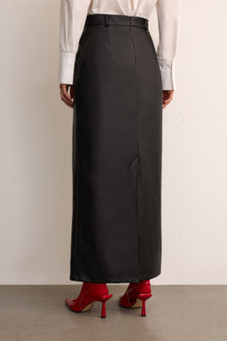 Юбка из экокожи прямого силуэта - Mollis фото 4