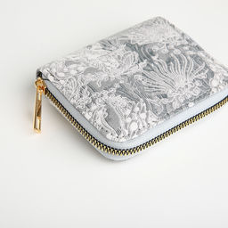 Кошелёк женский, маленький, на молнии, синий