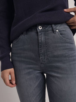 CONTE CON-669 Джинсы skinny с высокой посадкой и эффектом потертости grey - Conte elegant фото 3