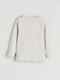 Bisiklet Yaka Spider-Man Bask?l? Erkek ?ocuk Pijama ?st?