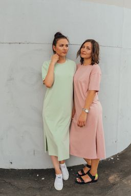 платье миди ПЛОТНЫЙ ХЛОПОК 95% - Knitka wear фото 4