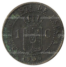 1 сентимо 1906 года Испания