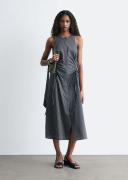 Vestido midi sin mangas con cord?n de ajuste - H&m фото 2