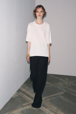 OVERSIZE PLAIN KNIT TOP - Zara фото 8
