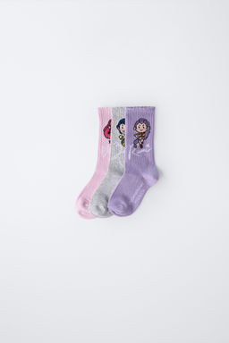 PACK TRES CALCETINES MEDIO KPOP DEMON HUNTERS NETFLIX  / Malva - Zara фото 4