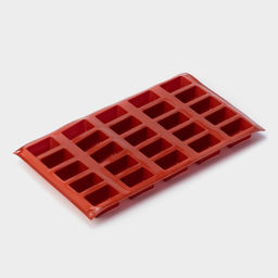 Форма для выпечки Доляна Сладости.Батончик, силикон, 30?17?2 см (4?2.3?2 см), 25 ячеек, коричневая  фото 3