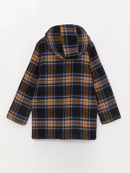 Kap??onlu Ekose Erkek ?ocuk Ka?e Kaban - Waikiki фото 2