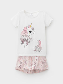 К 1648/сахар,розовый,лесная тайна пижама для дев