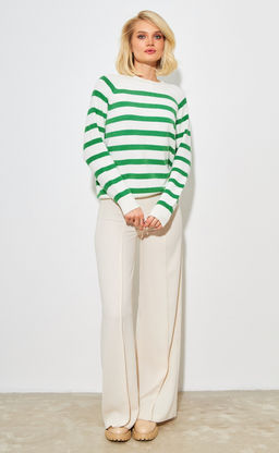 Джемпер F322-15120 milk-green - Fine joyce фото 3