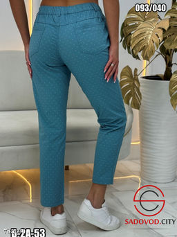 Брюки с карманами на резинке