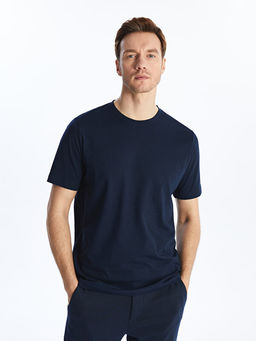 Bisiklet Yaka K?sa Kollu Penye Erkek Ti??rt