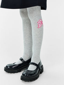 Цена за 3 пары! Колготки детские серые с бантиками - Mark formelle фото 3