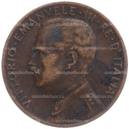 Монета 2 чентезимо 1911 года Италия