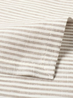 Дорожка на стол «Этель» Straightforward, 40×146 см, лён 100%, плотность 180 г/м², белая/серая