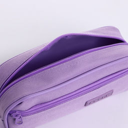 Косметичка-пенал на молнии с карманом, Style, сиреневая - Simaland фото 3