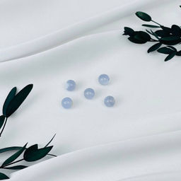 Бусины для украшений из Голубого агата (5 шт)