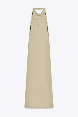 STUDDED HALTER DRESS - Zara фото 8