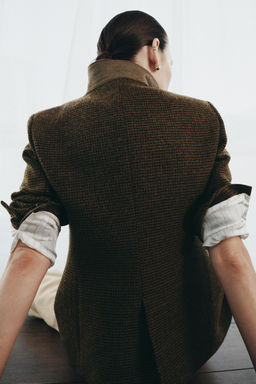 ZW COLLECTION TAILORED BLAZER WITH WOOL - Zara фото 17