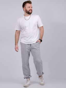 Джоггеры "Джереми" серые, футер с лайкрой