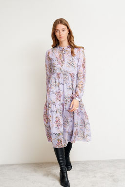 Платье свободного А-силуэта Linda (Цвет: Лаванда) - Morozov Amavie фото 8