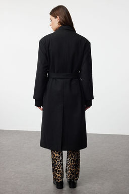 Siyah Aksesuar Detayl? Vatkal? Oversize Kusakl? Yunlu Kaban TWOAW25KB00033