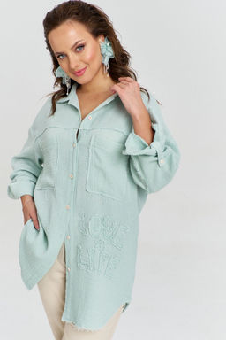 Блуза AVE RARA 2182/4 пыльная_мята