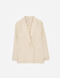 Krem Regular Fit Ceket